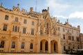 Lednice, Southern Moravia, Czech Republic, 04 July 2021: chateau with beautiful gardens, flower parks on sunny summer day, neo-