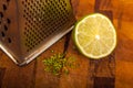 The ledra of a lime Royalty Free Stock Photo
