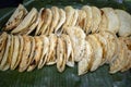 Ledre, a traditional food from Java, Indonesia made from rice flour and bananas Royalty Free Stock Photo