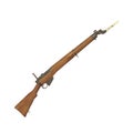 Lee enfield rifles part old 3D illustration