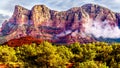 Lee Mountain and Munds Mountain near the town of Sedona in northern Arizona Royalty Free Stock Photo