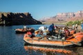 Grand Canyon Rafting at Lee`s Ferry Royalty Free Stock Photo