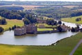 Leeds Castle from the air Royalty Free Stock Photo