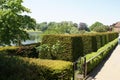 Leeds Castle Culpeper garden at a lakeside in Maidstone, Kent, England, Europe