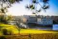 Leeds Castle and moat, Kent, England Royalty Free Stock Photo
