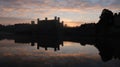 Leeds Castle at sunrise in Spring. Royalty Free Stock Photo