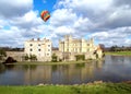 The leeds castle under sunny sky Royalty Free Stock Photo