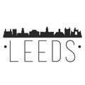 Leeds England. City Skyline. Silhouette City. Design Vector. Famous Monuments.