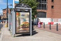 McDonalds clubhouse burger poster advert for fast food restaurant on the side of a bus