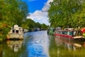 The Leeds Liverpool canal at Parbold in West Lancashire