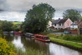 The Leeds Liverpool canal at Parbold in West Lancashire