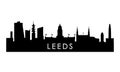 Leeds skyline silhouette.