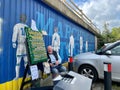 Leeds United mural near Elland Road Royalty Free Stock Photo