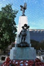 The war memorial near the town hall and library on the headrow in the centre of Leeds