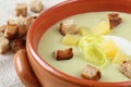 Leek and potato soup