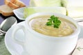Leek and potato soup Royalty Free Stock Photo