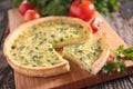 Leek quiche Royalty Free Stock Photo