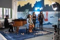 Leela James films a session in Brooklyn