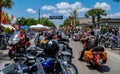 Leesburg Bikefest fills the main drag with motorcycles Royalty Free Stock Photo