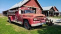 Old american fire truck