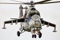 Mi-24 Hind military attack helicopter