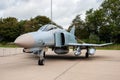 LEEUWARDEN, THE NETHERLANDS - SEP 17, 2011: German Air Force McDonnell Douglas F-4F Phantom II fighter bomber jet plane on the Royalty Free Stock Photo