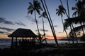 Lefaga, Matautu, Samoa - August 6, 2018: Sunset at Return To Par