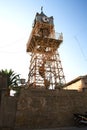 Lefkada Greece clock tower church Martini blue sky architecture historic