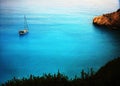 Lefkada island greece boats blue sea summer beach travel sand