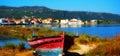 Lefkada town, View of Lefkada town in the evening, Levkas island, Ionian islands, Greece
