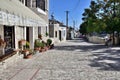 Lefkara, Cyprus - November 2. 2018. street in ancient village of Lefkara, Cyprus