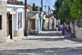 Lefkara, Cyprus - November 2. 2018. street in ancient village of Lefkara, Cyprus
