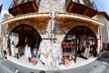 LEFKARA, CYPRUS - September 29, 2017: Souvenir shop selling products made by local silversmiths and lace makers