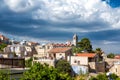 Lefkara village, Cyprus under stormy sky Royalty Free Stock Photo