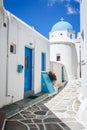 Lefkes church in Paros, Greece Royalty Free Stock Photo