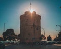 Lefkos Pirgos at Thessaloniki, Greece Royalty Free Stock Photo