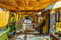 LEFKOSA, CYPRUS, AUGUST 24, 2017: Arcade of Buyuk Han in Lefkosa, Cyprus