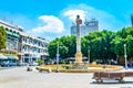 LEFKOSA, CYPRUS, AUGUST 24, 2017: Venetian column in Lefkosa viewed during a sunny day in August, Cyprus