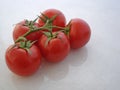 Left aligned vine ripened tomatoes