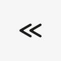 Left arrow icon. Previous page, go back sign for website and mobile app UI designs