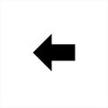 Left arrow Image Icon. Left arrow Flat icon. left arrow Application Icon. left arrow Web icon Royalty Free Stock Photo
