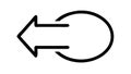 Left Arrow Loop, Undo Refresh, Back Button, vector design Generative AI Royalty Free Stock Photo