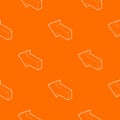 Left arrow pattern vector orange Royalty Free Stock Photo
