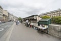 The left bank of the Seine in Paris Royalty Free Stock Photo
