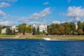 Left Bank of the Volga river in Tver, Russia Royalty Free Stock Photo