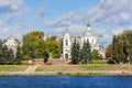 Left Bank of the Volga river in Tver, Russia Royalty Free Stock Photo