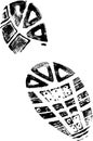 Left BootPrint Royalty Free Stock Photo