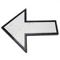 Left direction arrow isolated on white background Royalty Free Stock Photo
