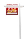 Left Facing Foreclosure Sold For Sale Real Estate Sign Isolated Royalty Free Stock Photo