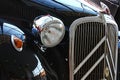 Left front detail view of french veteran car Citroen Traction Avant, also called Citroen 11, from year 1954